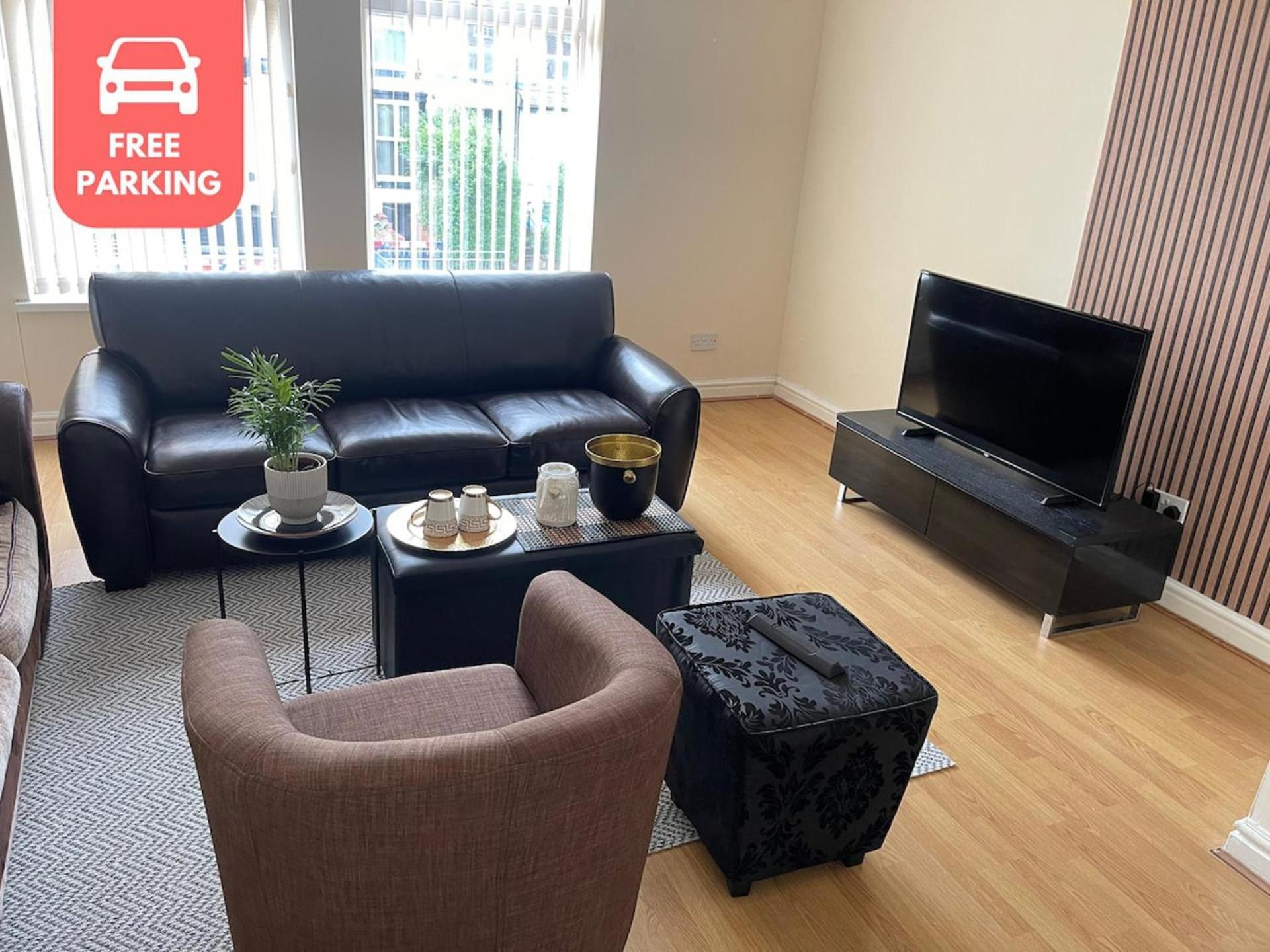 Stylish 1-Bed Apt - Sleeps 4 - Parking - Wifi Manchester Exterior photo